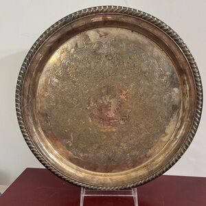 Vintage international silver Company Silver plated Decorative Tray/Serving Tray